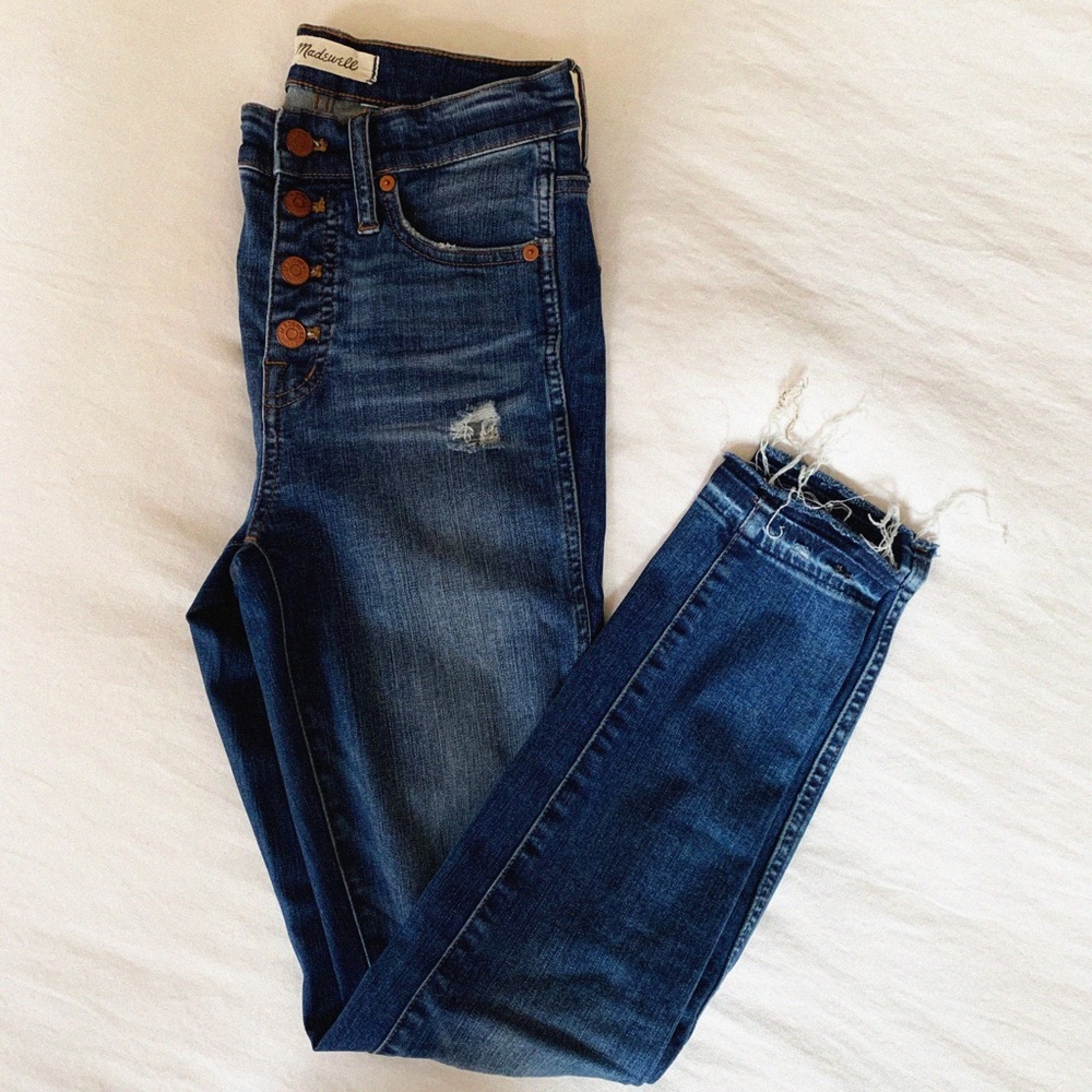 Madewell 10” high rise skinny jeans